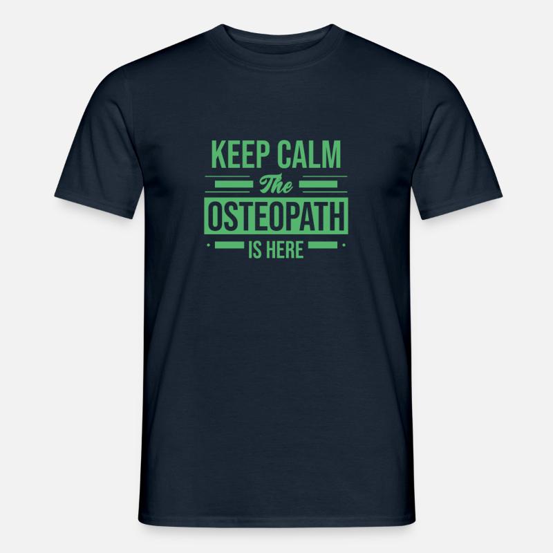 Praxis Osteopathin Osteopath Osteopathie Team - Männer T-Shirt - Navy