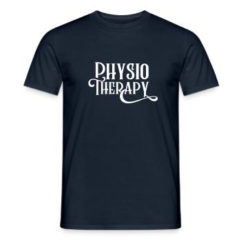 Profession physiotherapist physio physiotherapy team - Men's T-Shirt - navy - Front - AI Model Male 178 light (178cm)