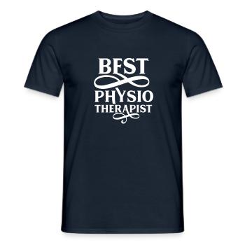 Beruf Team Physiotherapeut Physio Physiotherapie - Männer T-Shirt - Navy - Vorne - AI Model Male 178 light (178cm)