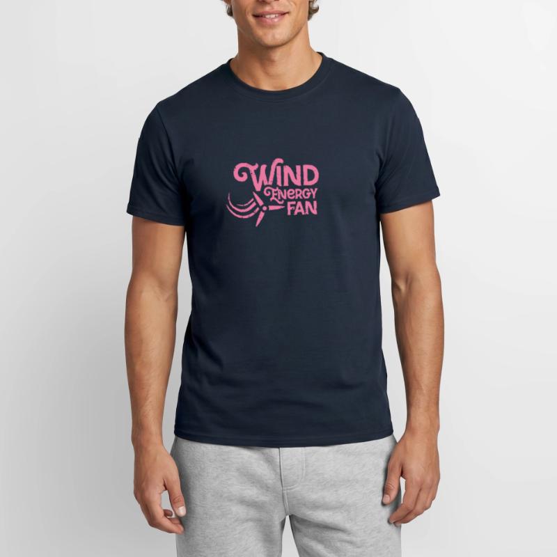 Énergie éolienne éolienne éolienne roue éolienne T-shirt homme