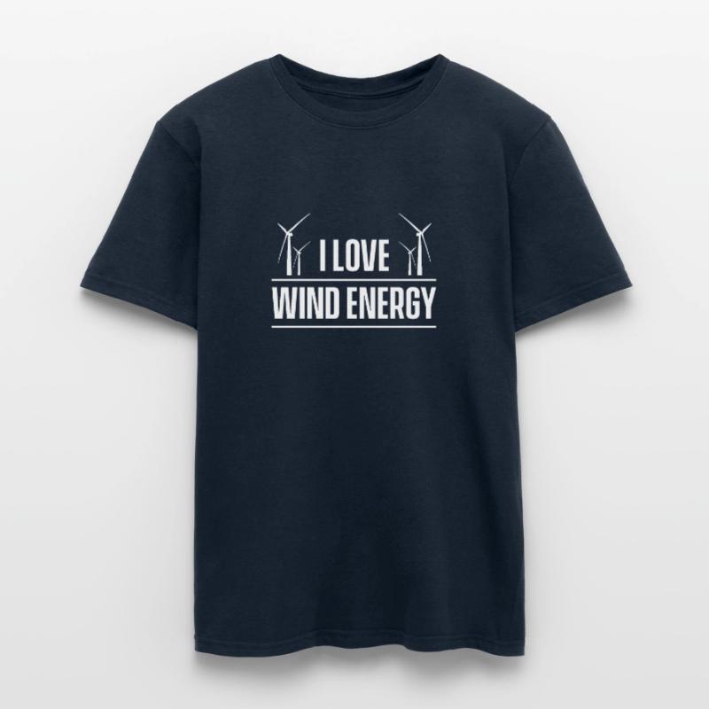 Éolienne éolienne éolienne éolienne énergie éolienne énergie éolienne T-shirt homme