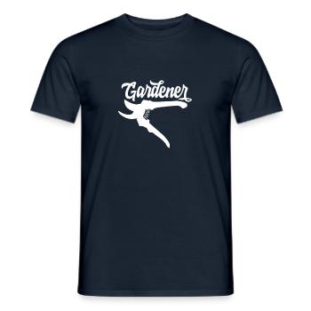 Jardinage horticulture jardinier jardinage jardin - T-shirt homme - marine - Devant - AI Model Male 178 light (178cm)