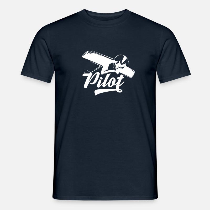 Pilot - Männer T-Shirt - Navy