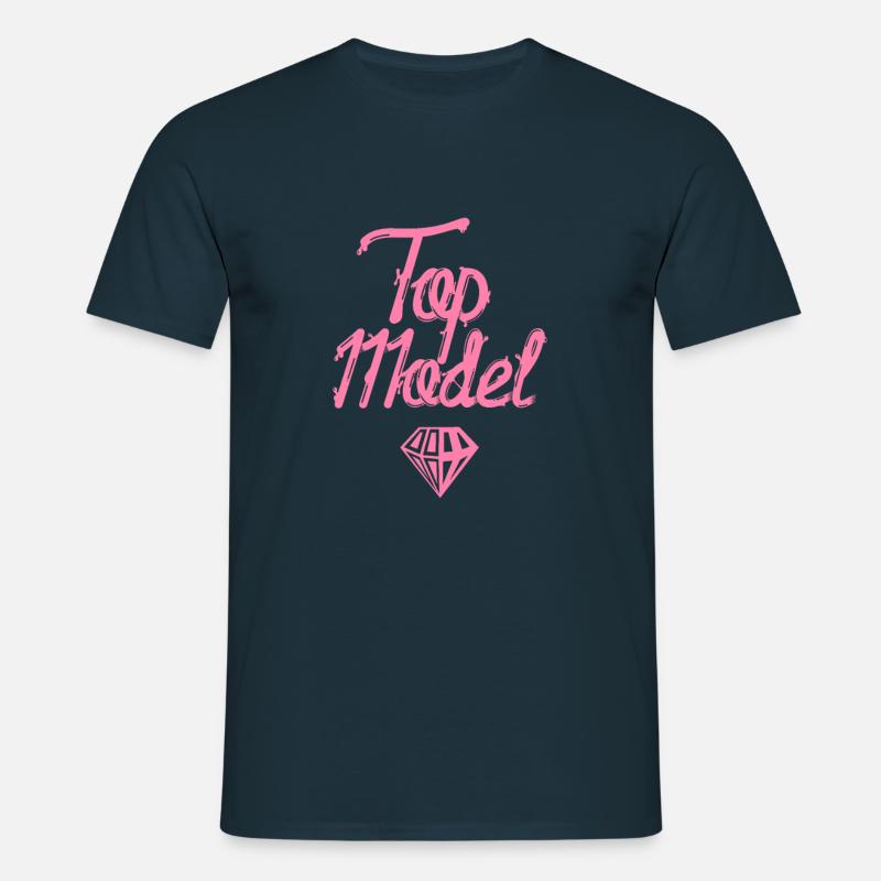 Model - Männer T-Shirt - Navy