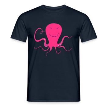 Octopus - Männer T-Shirt - Navy - Vorne - AI Model Male 178 light (178cm)
