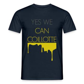 Franche Comté Humour Yes we cancoillotte - T-shirt homme - marine - Devant - AI Model Male 178 light (178cm)