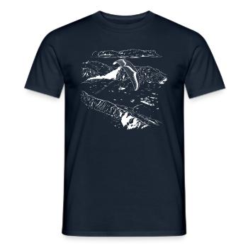 Parapente parapente - T-shirt homme - marine - Devant - AI Model Male 178 light (178cm)