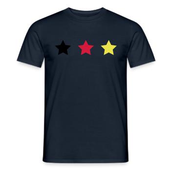 Deutschland Sterne - Männer T-Shirt - Navy - Vorne - AI Model Male 178 light (178cm)