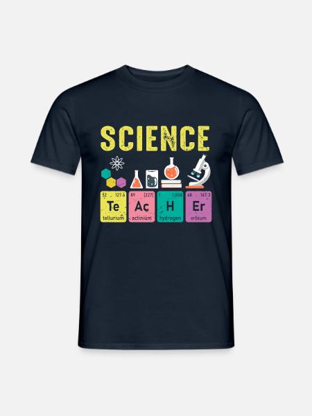 Science Teachers Regular Elements - Men's T-Shirt - navy