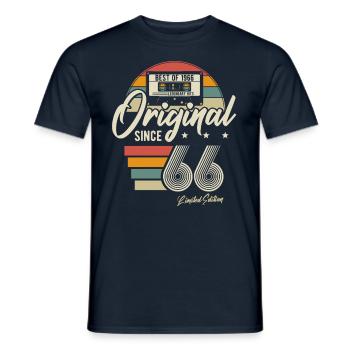 Original Vintage 1966 Vintage Birthday Gift - Men's T-Shirt - navy - Front - AI Model Male 178 light (178cm)
