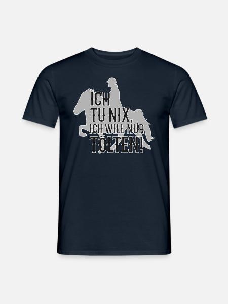 Tölten Islandpferd Isländer Pferdespruch zu Tölt - Männer T-Shirt - Navy