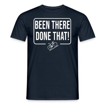 velo been there done that Mont Ventoux cyclisme - Männer T-Shirt - Navy - Vorne - AI Model Male 178 light (178cm)