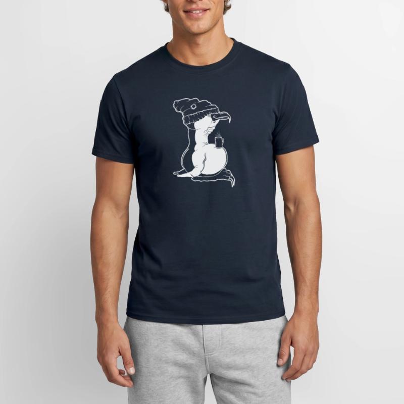 Tux Linux Penguin Coffee Break Computer Freak Nerd Men's T-Shirt