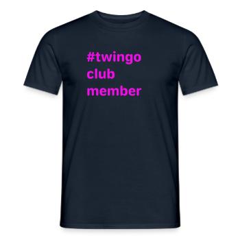 twingo Club Member - Männer T-Shirt - Navy - Vorne - AI Model Male 178 light (178cm)