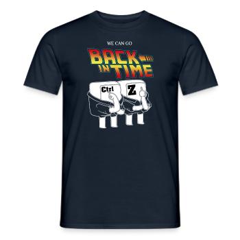 PC Computer Hacker Nerd Informatiker Geek Admin - Männer T-Shirt - Navy - Vorne - AI Model Male 178 light (178cm)