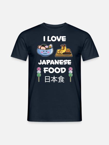Japon Anime Drôle de sort Riz Ramen Cadeau - T-shirt homme - marine