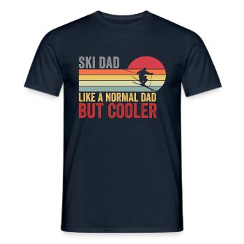 Ski Dad Retro Vintage - Men's T-Shirt - navy - Front - AI Model Male 178 light (178cm)