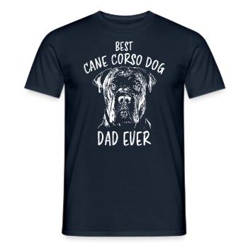 Cane Corso Dog Dog Owner Saying Papa Gift - Men's T-Shirt - navy - Front - AI Model Male 178 light (178cm)
