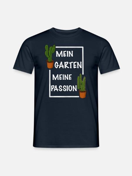Mein Garten meine Passion - Männer T-Shirt - Navy