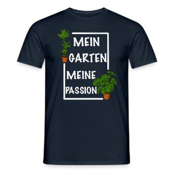 Mein Garten meine Passion - Männer T-Shirt - Navy - Vorne - AI Model Male 178 light (178cm)