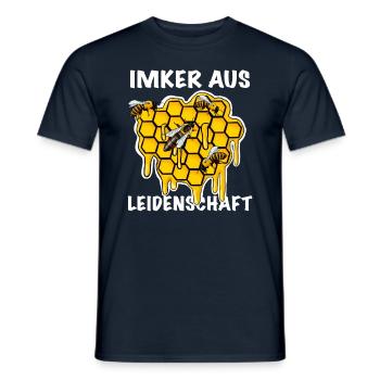 Imker aus Leidenschaft Imkerei Honig Herstellung - Männer T-Shirt - Navy - Vorne - AI Model Male 178 light (178cm)