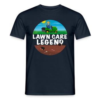 Lawn Mower Legend Gardener - Men's T-Shirt - navy - Front - AI Model Male 178 light (178cm)