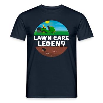 Tondeuse à gazon Legend Homme Jardinier Cadeau - T-shirt homme - marine - Devant - AI Model Male 178 light (178cm)