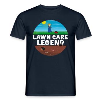 Tondeuse à gazon Légende Jardin Tonte Hommes Jardinier - T-shirt homme - marine - Devant - AI Model Male 178 light (178cm)