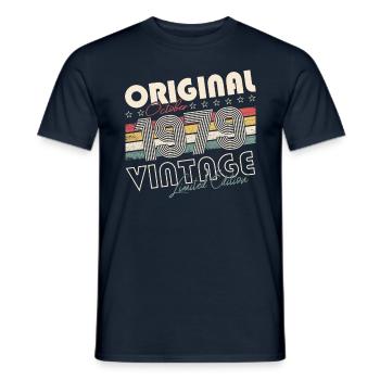 Original Octobre 1979 43ème Anniversaire Cadeau Cool - T-shirt homme - marine - Devant - AI Model Male 178 light (178cm)