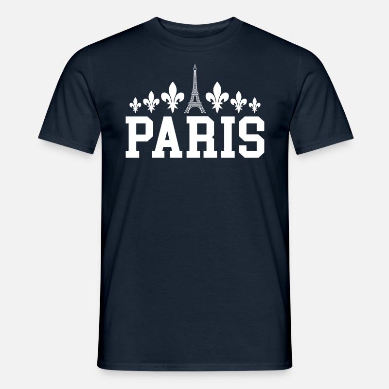 Paris Eiffel Tower - Men’s T-shirt - navy