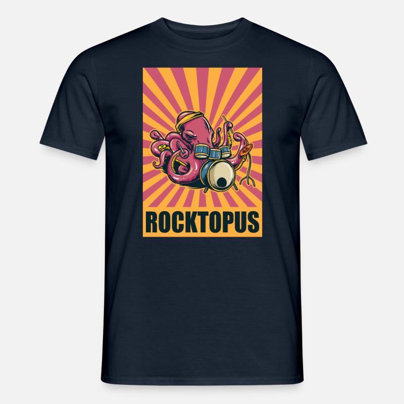 Melodious Tentacles Star Rocktopus Harmonic - Männer T-Shirt - Navy