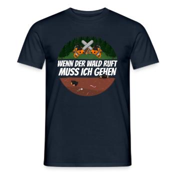 Holzfäller - Männer T-Shirt - Navy - Vorne - AI Model Male 178 light (178cm)