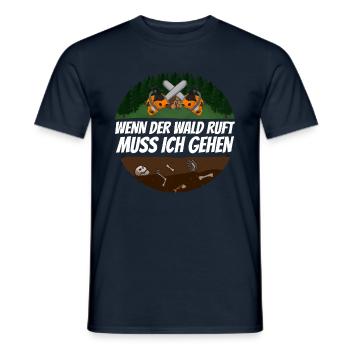 Holzfäller - Männer T-Shirt - Navy - Vorne - AI Model Male 178 light (178cm)