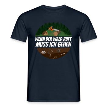 Holzfäller - Männer T-Shirt - Navy - Vorne - AI Model Male 178 light (178cm)
