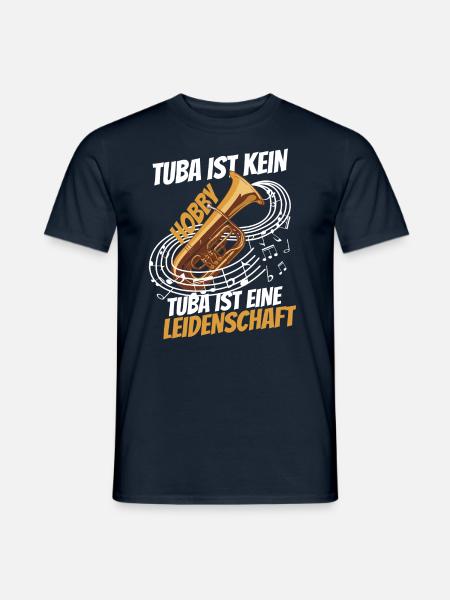 Tubist aus leidenschaft - Männer T-Shirt - Navy