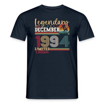 Original December 1994 28th birthday gift - Men's T-Shirt - navy - Front - AI Model Male 178 light (178cm)