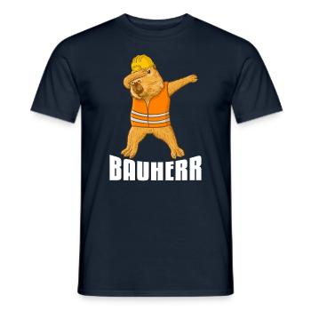 Bauherr Capybara - Männer T-Shirt - Navy - Vorne - AI Model Male 178 light (178cm)