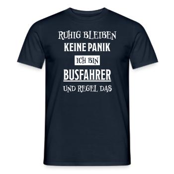 Busfahrer Beruf Lustiger Spruch Busfahrer Geschenk - Männer T-Shirt - Navy - Vorne - AI Model Male 178 light (178cm)