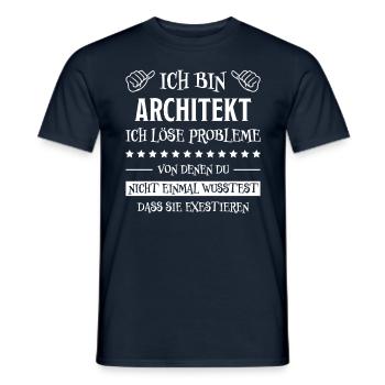 Architekt Spruch Architektur Architekt Geschenk - Männer T-Shirt - Navy - Vorne - AI Model Male 178 light (178cm)