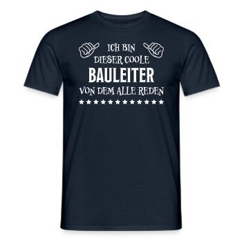 Bauleiter Job Spruch Baustelle Bauleiter Geschenk - Männer T-Shirt - Navy - Vorne - AI Model Male 178 light (178cm)