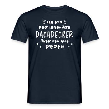 Dachdecker Handwerker Spruch Dachdecker Geschenk - Männer T-Shirt - Navy - Vorne - AI Model Male 178 light (178cm)