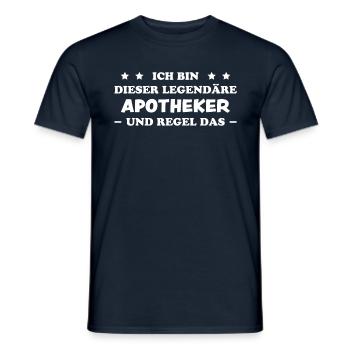 Apotheker Beruf Lustiger Spruch Apotheker Geschenk - Männer T-Shirt - Navy - Vorne - AI Model Male 178 light (178cm)