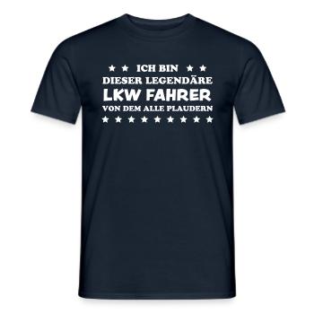 LKW Fahrer Fun Lustiges Spruch LKW Fahrer Geschenk - Männer T-Shirt - Navy - Vorne - AI Model Male 178 light (178cm)