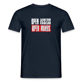 Open Access Open Mind for Hacker and Coder - Männer T-Shirt - Navy - Vorne - AI Model Male 178 light (178cm)