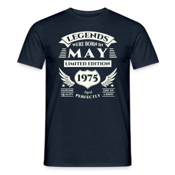 48. Geburtstag Mann legendär Mai Jahrgang 1975 - Männer T-Shirt - Navy - Vorne - AI Model Male 178 light (178cm)