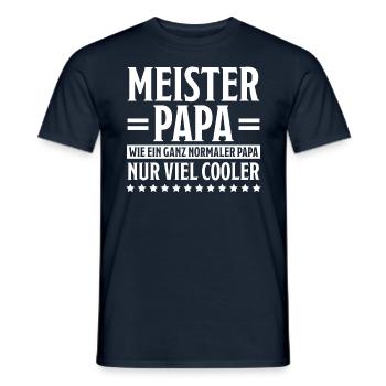 Meister Prüfung Lustiger Spruch Meister Geschenk - Männer T-Shirt - Navy - Vorne - AI Model Male 178 light (178cm)