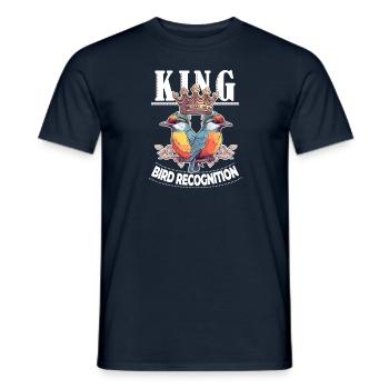 King of Bird Recognition for the Best Birder in - Männer T-Shirt - Navy - Vorne - AI Model Male 178 light (178cm)