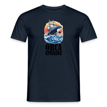 Join the Orca Uprising Inspired Killer Whale - Männer T-Shirt - Navy - Vorne - AI Model Male 178 light (178cm)