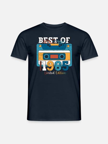 38. Geburtstag September Jahrgang 1985 Kassette - Männer T-Shirt - Navy