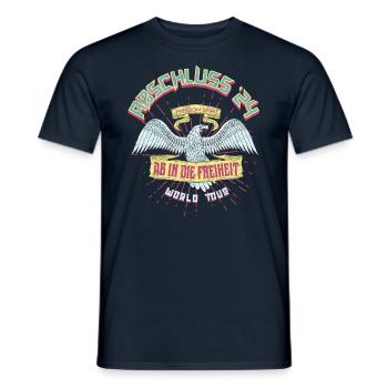 Abschluss 24 - Ab in die Freiheit - Männer T-Shirt - Navy - Vorne - AI Model Male 178 light (178cm)